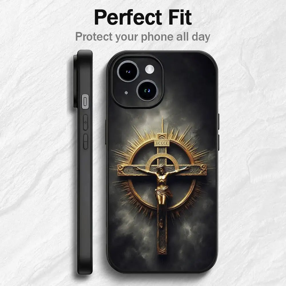 Verse of The Christian Bible Jesus Phone Case For iPhone 17 16 15 14 13 12 PRO MAX PLUS Mini TPU Soft to Skin-friendly case