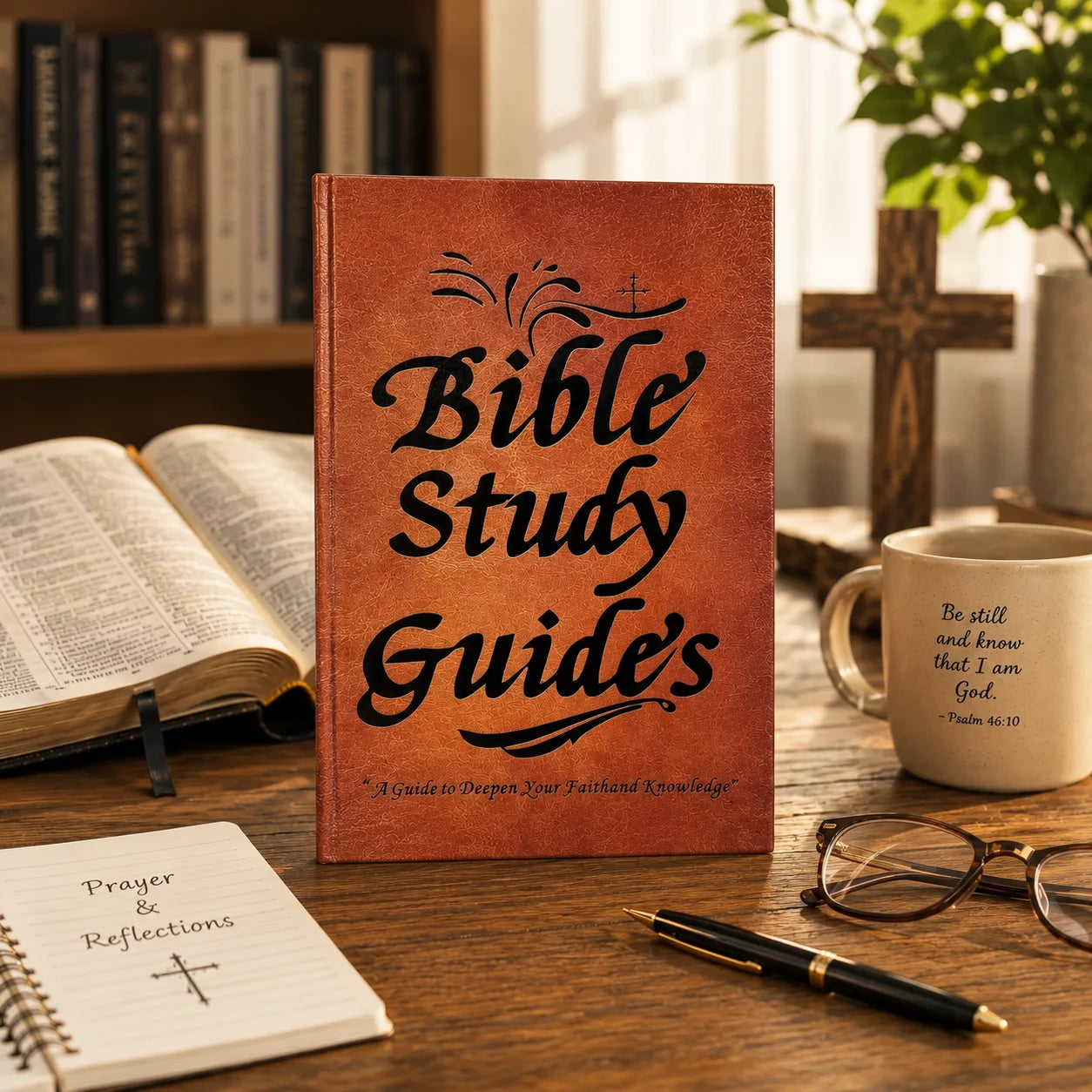 Christian Bible Study Journal with Book-by-Book Scripture Notes Prayer Reflection Pages Devotional Learning Workbook Gift