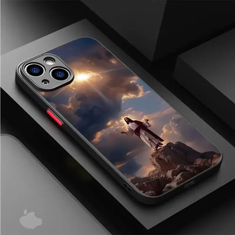 Verse of The Christian Bible Jesus Phone Case For iPhone 17 16 15 14 13 12 11 Pro Max Mini SE 7 8 Plus Air Shockproof Hard Cover