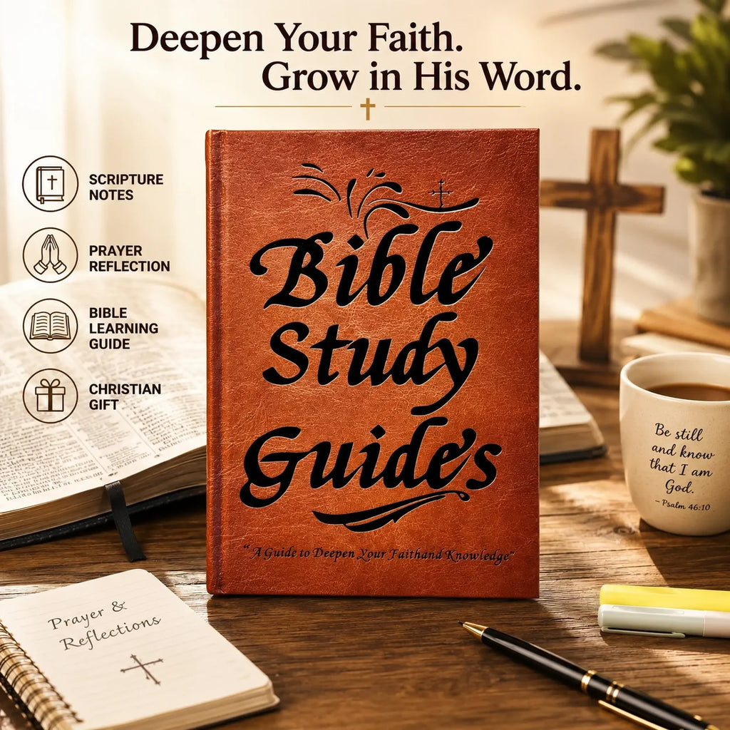Christian Bible Study Journal with Book-by-Book Scripture Notes Prayer Reflection Pages Devotional Learning Workbook Gift