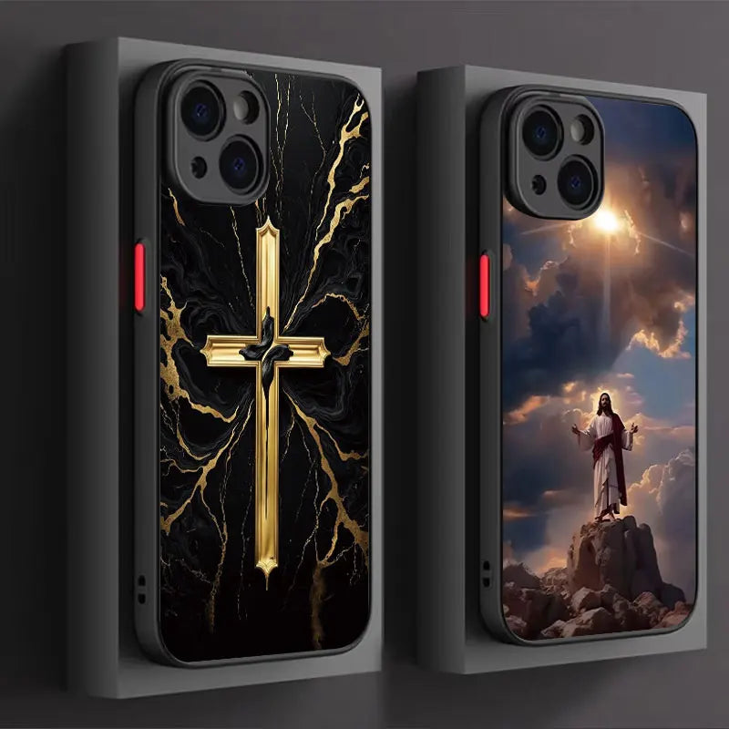 Verse of The Christian Bible Jesus Phone Case For iPhone 17 16 15 14 13 12 11 Pro Max Mini SE 7 8 Plus Air Shockproof Hard Cover