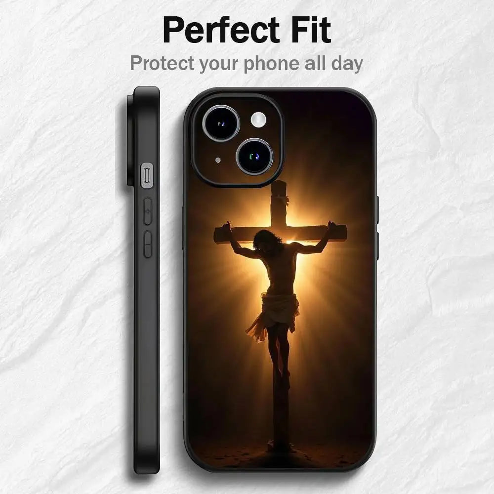 Verse of The Christian Bible Jesus Phone Case For iPhone 17 16 15 14 13 12 PRO MAX PLUS Mini TPU Soft to Skin-friendly case