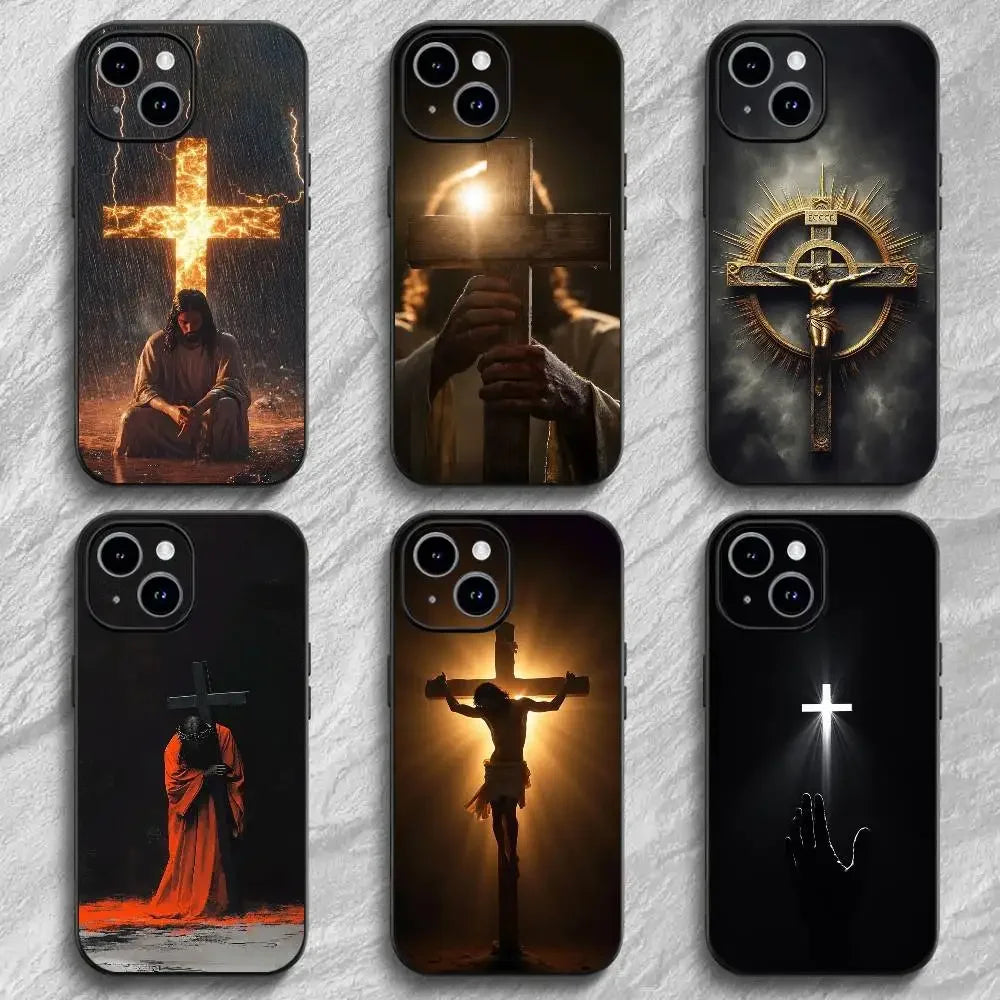 Verse of The Christian Bible Jesus Phone Case For iPhone 17 16 15 14 13 12 PRO MAX PLUS Mini TPU Soft to Skin-friendly case