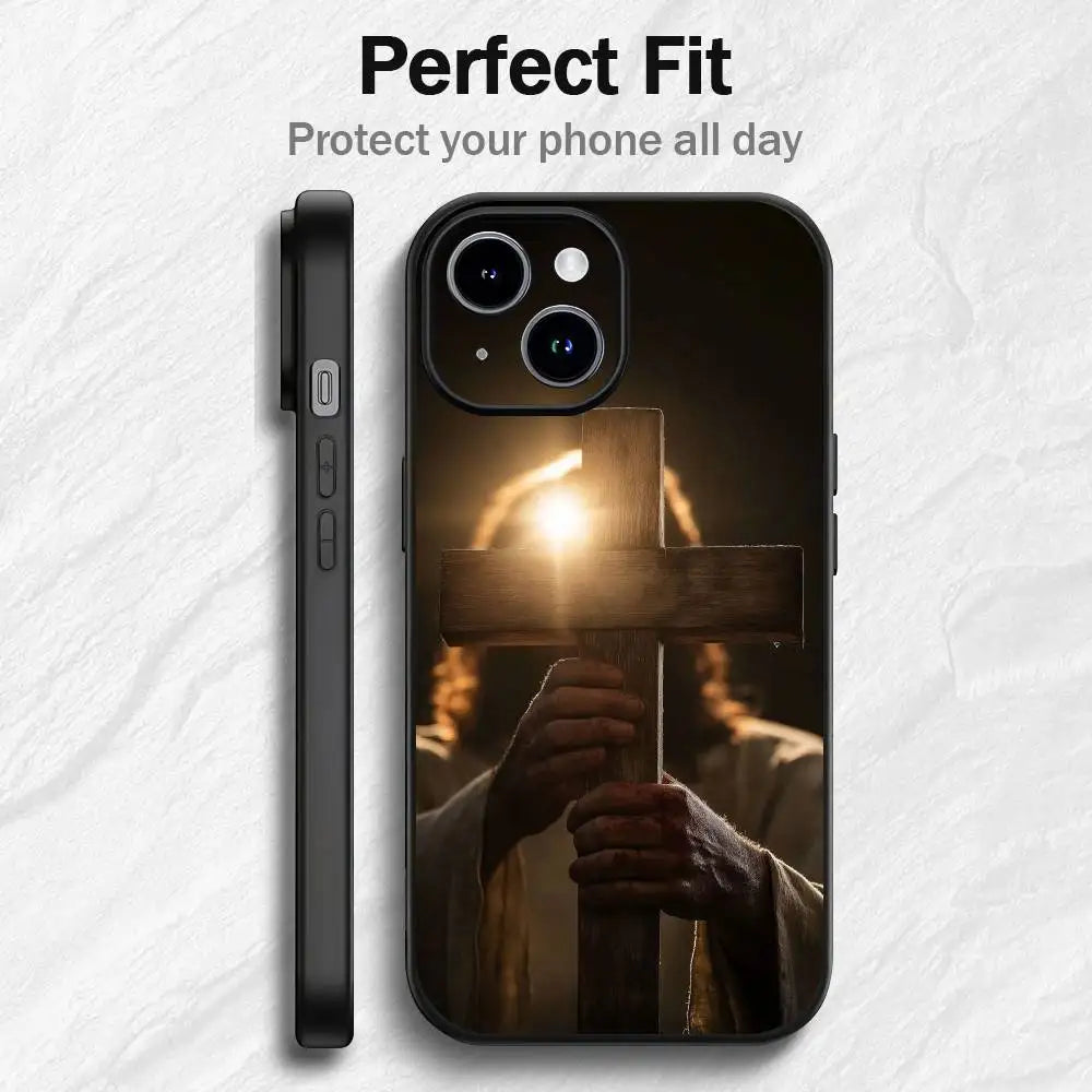 Verse of The Christian Bible Jesus Phone Case For iPhone 17 16 15 14 13 12 PRO MAX PLUS Mini TPU Soft to Skin-friendly case